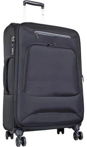 Nylon Weichgepäck Koffer Trolley aufrecht rollbar Dehnfalte Adlum Schwarz Gr. L - Bild 1 von 6