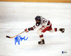 MIKE ERUZIONE SIGNED AUTOGRAPHED 8x10 PHOTO OLYMPIC GOLD HOCKEY HERO BECKETT BAS