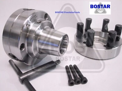 BOSTAR 5C Collet Lathe Chuck With Semi-finished D1-5 Back Plate