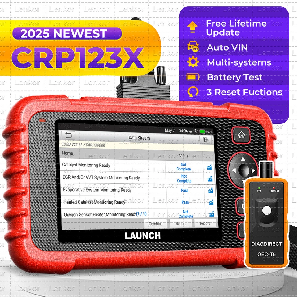 2025 LAUNCH CRP123X OBD2 Scanner Engine ABS SRS Code Reader Car Diagnostic Tool
