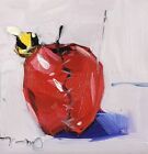 JOSE TRUJILLO Oil Painting IMPRESSIONISM Collectible ORIGINAL Red Apple nr