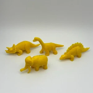 Dino Math Tracks 4 Yellow Dinosaurs Replacement Pieces Parts - Picture 1 of 2