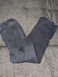 Cat & Jack Boys Size 12 Gray Straight Recto Fit Pull-On Drawstring Pants - Picture 1 of 3