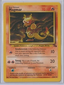 Pokémon 1999 Fósil Inglés MAGMAR 39/62 Como Nuevo Nunca Jugado Raro - Imagen 1 de 1
