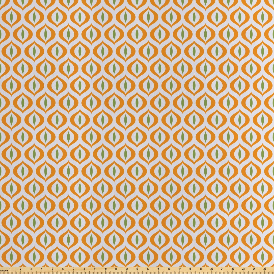 Geometrisch Satin Stoff als Meterware Katzenaugen-Muster - Bild 1 von 1