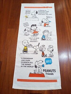 Peanuts Snoopy And Friends Hand Towel Face Towel, 80x35cm, Cotton (Brand New) • 11$