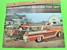 1957 Mercury Hardtop Station Wagon Huge 12-Pg Dlx Catalog Brochure Dream Car