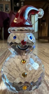 Kristall Schneemann Briefbeschwerer von JUDITH RIPKA schönes Stück siehe Fotos 3,25 in HD#2 - Bild 1 von 5