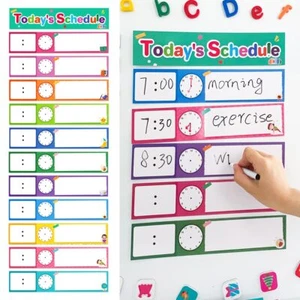 12 Pcs Daily Routines Schedule Cards Schedule Pocket Chart Add-ons DIY Visual... - Picture 1 of 7