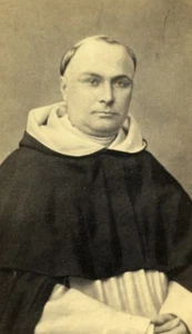 France Paris Catholic Religion Monk Dominican ? Old CDV Photo Petit 1865 - Imagen 1 de 3