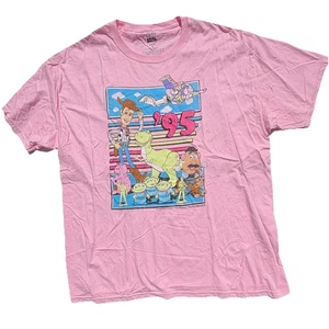 Disney Y2K Pixar Toy Story T-Shirt Rosa Erwachsene Gr. XL Kurzarm Tee Shirt  - Bild 1 von 8