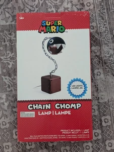 2017 NINTENDO THINKGEEK SUPER MARIO CHAIN CHOMP LAMP LED LIGHTS 21" - NEW - Picture 1 of 5
