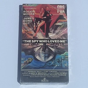 James Bond 007 VHS CBS Factory Sealed The Spy Who Loved Me 1984 Water Mark - Picture 1 of 6