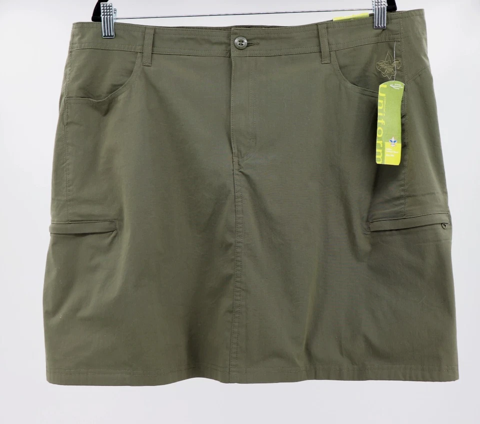 Boy Scouts of America Skort Mujer Talla 20W Verde Den Madre Aire Libre Uniforme Nuevo Foto 1 de 4