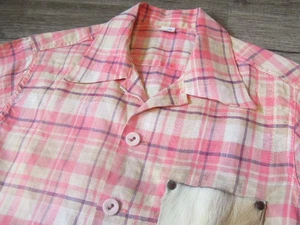 Pure Blue Japan Hair-on-Hide Hemp Pocket Shirt Size 1 Made in Japan 3tf Label - Picture 1 of 7