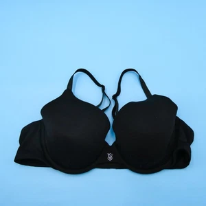 Victorias Secret T-shirt Bra 38B Black Lightly Lined Full Coverage Lingerie New - Foto 1 di 9