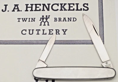 Vintage JA HENCKELS GERMANY Senator Penknife - Smooth Metal Handles - Image 1 of 4