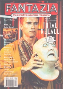 Fantazia #2 The definitive superhero magazind with Schwarzenegger pin-up Fine! - Imagen 1 de 1