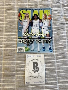 PAIGE BUECKERS SIGNED SLAM MAGAZINE 2025 DALLAS WINGS BECKETT COA AUTHENTIC AUTO - Picture 1 of 4