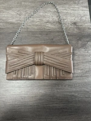 Bolso de Mano Zac Posen Marrón Shirley Bow Nuevo sin Etiquetas ver descripción Foto 1 de 4