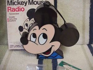 Mickey Mouse AM Novelty Radio Recapped & Repaired Works Good Vintage - Picture 1 of 12