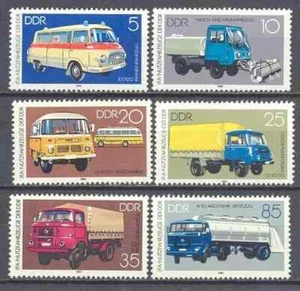 DDR 1982 Yvert 2393/98 Fahrzeuge postfrisch sehr schön - Bild 1 von 1