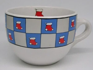 TAZÓN DE CEREAL DE CAFÉ SOPA GIGANTE JUMBO TAMAÑO SÚPER TAZA URSULA DODGE NAVIDAD - Imagen 1 de 3