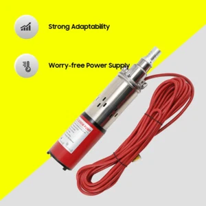 DC12V Solar Submersible Pump Deep Well Water DC Pump Stainless Steel 1500L/H red - Picture 1 of 15
