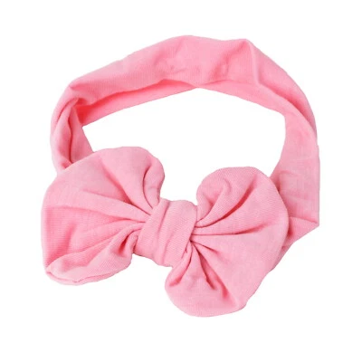 Knot Headband Baby Toddler Girl Kid Infant Hair Bow Cotton Band Accessories Pink - image 1 of 3