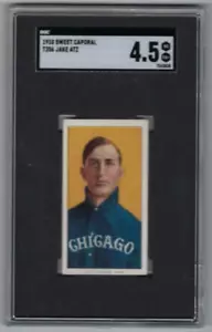 1909 T206 carta da baseball Jake Atz Chicago White Sox classificata SGC 4,5 Sweet Caporal - Foto 1 di 2