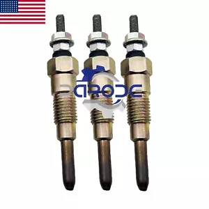 3x Glow Plugs 15694-65510 for Kubota Front Mount Mowers: F2000, F2100, F2100E - Picture 1 of 5