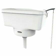 Thomas Dudley Tri-Well High Level White Victorian Style Toilet Cistern - Chain