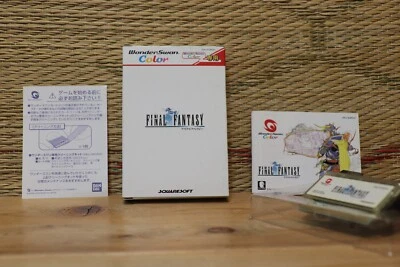Final Fantasy 1 w/box manual memo FF WonderSwan Color WS Japan VG+! - Image 1 of 4