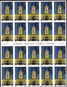 Scott #3071a 32¢ Tennessee (Volunteers) Booklet of 20 Stamps - MNH - Picture 1 of 2
