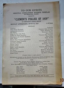 Caballeros Templarios del programa Maine 1929 de Bridgton - Imagen 1 de 1