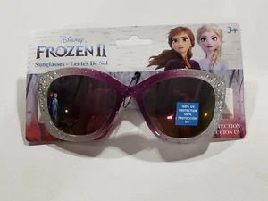 DISNEY FROZEN II ANNA ELSA Girls 100%UV Shatter Resistant Rhinestone Sunglasses - Picture 1 of 3