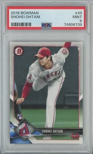 2018 Bowman #49 Shohei Ohtani Angels RC PSA 9 - Foto 1 di 2