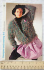 1987 Designer & evening pattern 44 shaggy cardigan, Avocet GiGi, 81-107 cm bust