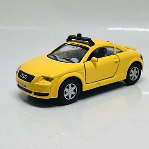2008 AUDI TT Coupe Diecast Car Yellow Toy 5" KiNSMART 1:32 Collectible Pull Back - Picture 1 of 10