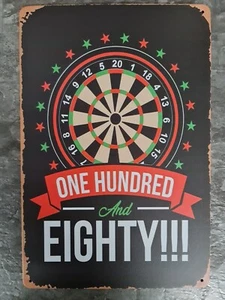 180 Retro Dart Blechschild II - Picture 1 of 1