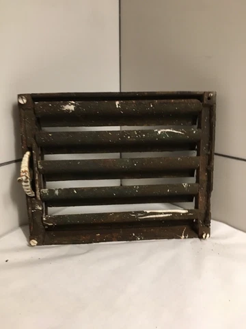 Antique Cast Iron  Grate Heating Duct Wall Box Only For Projected Grill Item#88 Cover