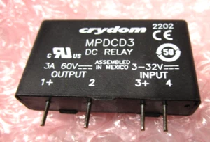 CRYDOM MPDCD3 SOLID STATE RELAY 3 AMP 60 VOLTS NEW SURPLUS FREE SHIPPING - Picture 1 of 2