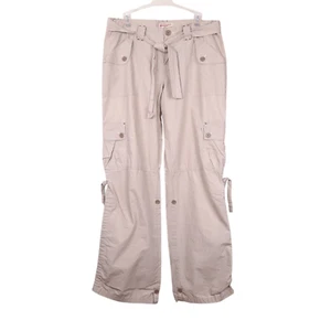 Unionbay size 11 Y2K baggy convertible low rise cargo pant capri utility khaki - Picture 1 of 14