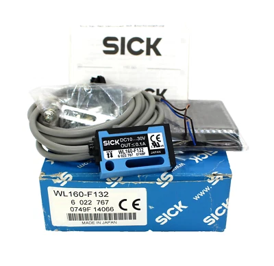 Sick WL160-F132 Retro-Reflective Photoelectric Sensor NEW - Image 1 of 4