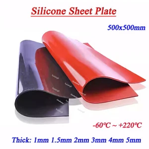 Silikonplatte Rot/ Schwarz Hitzebeständig Silikon-Platte Dicke 1mm bis 5mm - Bild 1 von 7