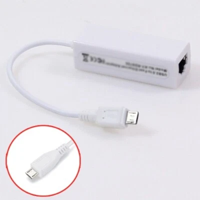 Adaptador Micro USB OTG LAN USB HUB Puerto Ethernet RJ45 Para Raspberry Pi Zero - Imagen 1 de 4