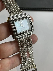 ECCLISSI METROPOLITAN STERLING 88.8 g BALI DESIGN MULTI CHAIN WATCH 6.5" WORKING - Picture 1 of 14
