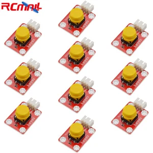 10pcs Tact Switch Button Sensor Module 2.54mm Connector 3pin Jumper Wire Male - Picture 1 of 4