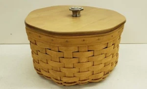 Longaberger 2005 WB Warm Brown Dealer's Choice Octagon Basket Combo NEU Retired - Bild 1 von 6