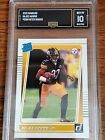 Najee Harris Steelers 2021 Donruss Rated Rookie Gma Graded 10 Gem Mint